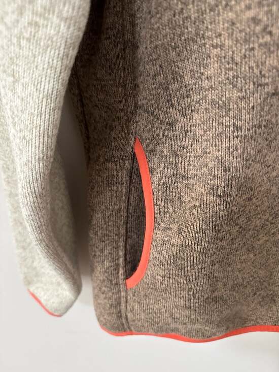 L.L.Bean Women's Sweater Fleece Pullover Colorblock Snap-Neck M REG - Picture 4 of 5